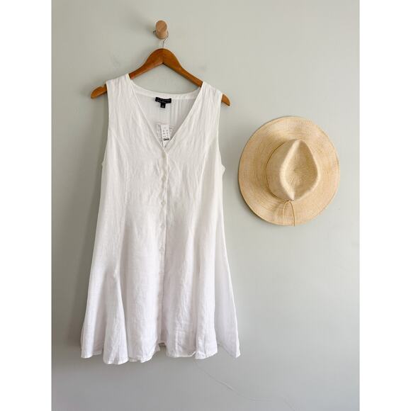 J.Crew | NWT Marilyn Linen mini dress in White | Sz 12 - Picture 2 of 10